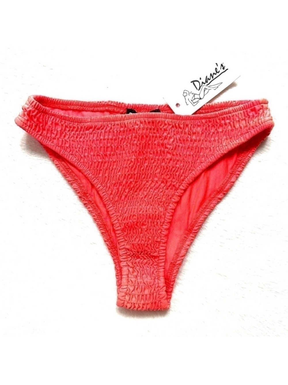 🔴 5 for $10 Rehab LAB Orange Ruched High Cut Bikini Bottom Size S